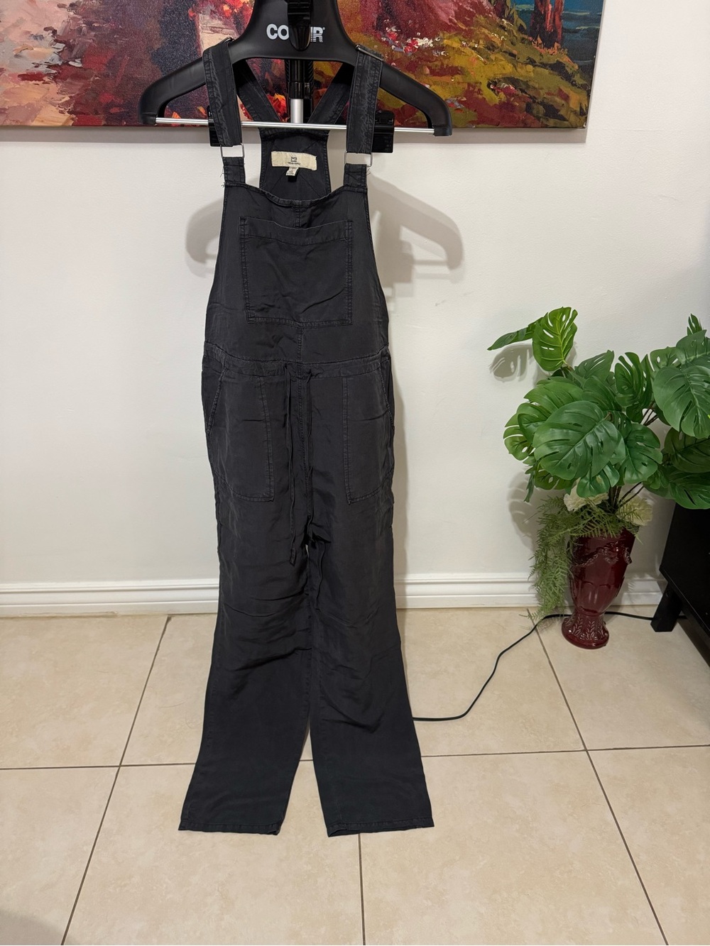 Thread & Supply Black Women's Denim Overalls